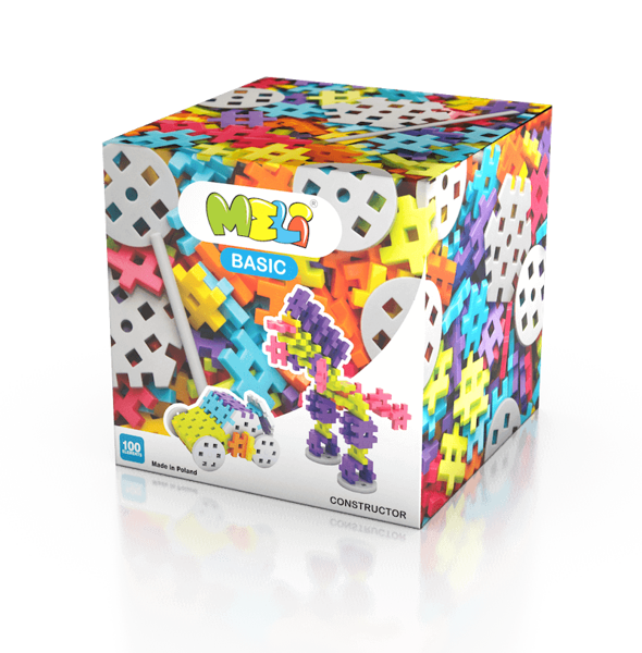 Meli Basic Constructor Building Blocks - 100 pcs.