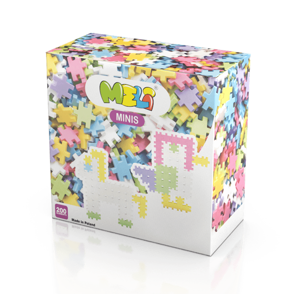 Meli Minis Pastel Building Blocks Set, 200 pcs.