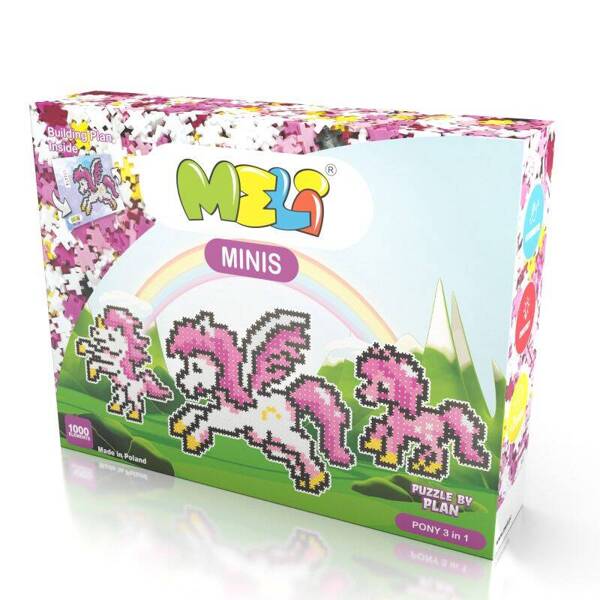 Meli Minis Pony 3in1 - 1000 pcs