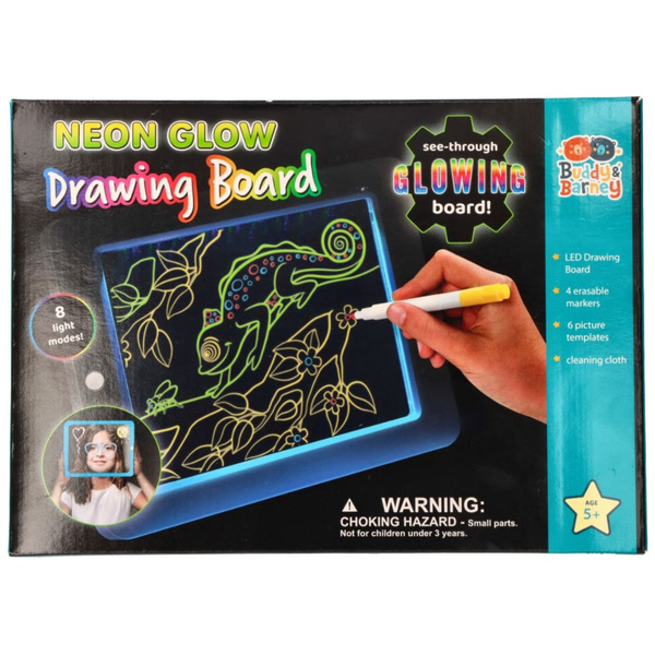 Neon drawing board