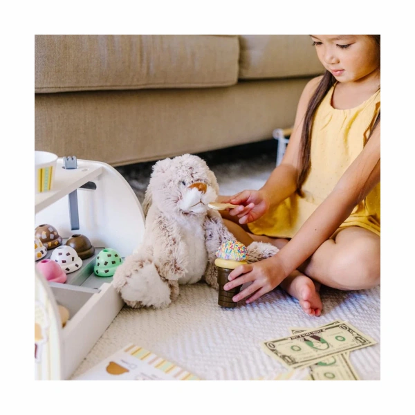 Melissa & Doug Lodziarnia – drewniany sklep z lodami dla dzieci 3+