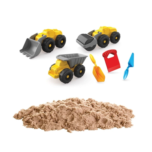 Kinetic sand set - Artcraft - Construction vehicles