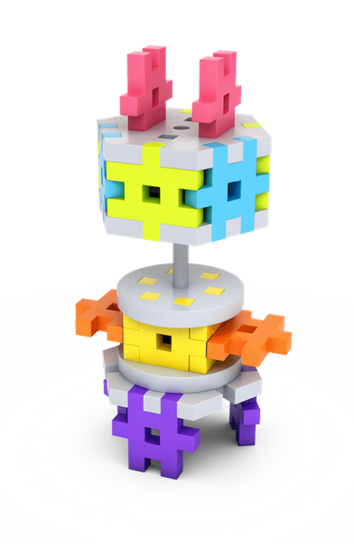 Klocki Meli Constructor Pink 100 elementów – zestaw 3+