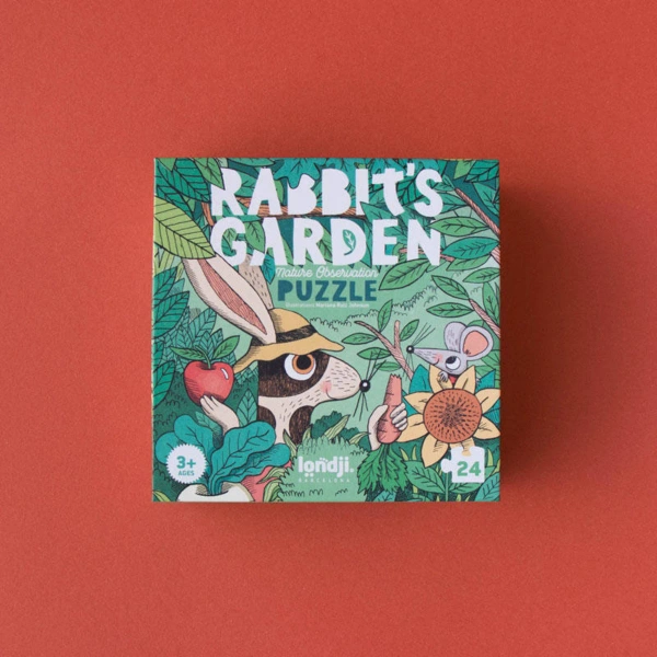 Puzzle for kids 3 years Rabbit's Garden – Londji 24 pcs