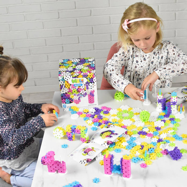Klocki Meli Basic Constructor Pink 400 elementów – zestaw 3+
