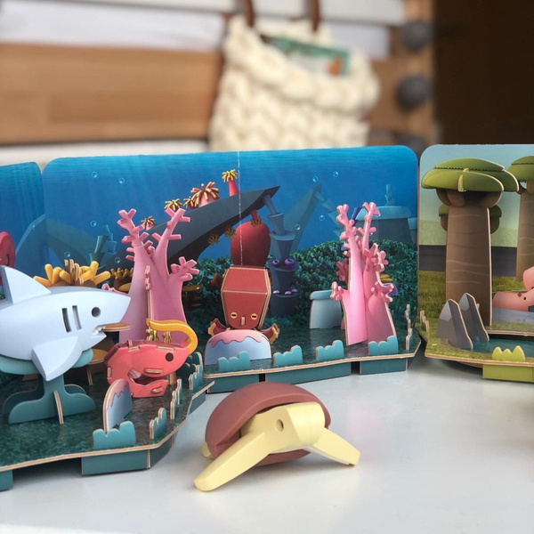 Magnetyczne zwierzaki Half Toys Ocean 3D – figurki dla dzieci 3+