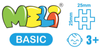 Klocki konstrukcyjne Meli Basic Pink 50 el. – wafle 3+