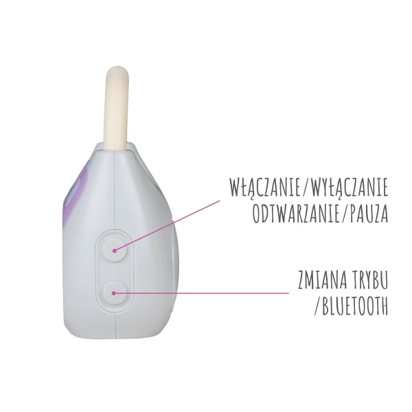 Głośnik Bluetooth Alilo Pocket Bunny K1 PURPLE - fioletowy