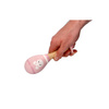 Pink wooden maracas with bunny