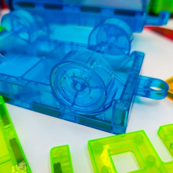 Kaleidoscope Magnetic Tiles 199 pcs Transparent – Xinbida 3+