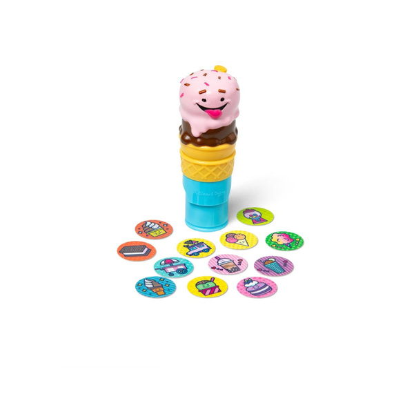 Sticker Wow - Książeczka i stempelek z naklejkami - Lody