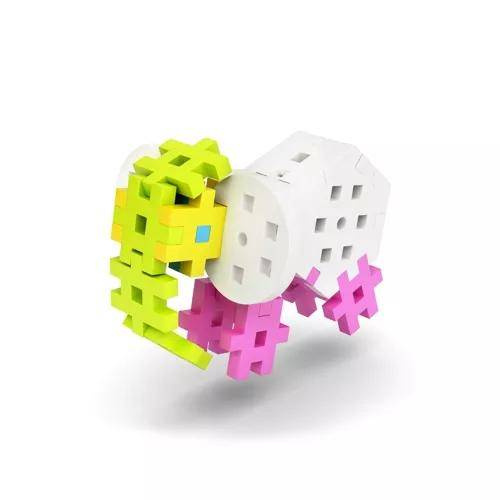 Klocki konstrukcyjne Meli Maxi Constructor Pink 220 el. – 2+