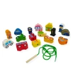 Wooden City Lacing Beads 17 Pieces – Kabi 3+