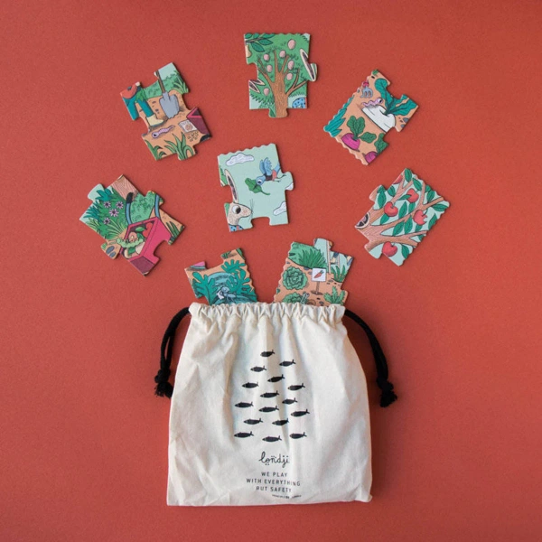 Puzzle for kids 3 years Rabbit's Garden – Londji 24 pcs