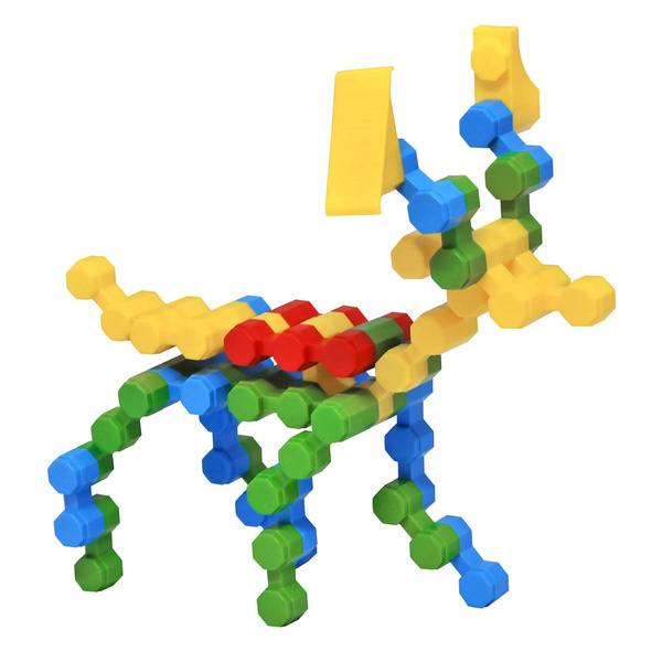 Octagon construction blocks for toddlers - 58 el.