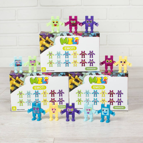Meli Emoti Rainbow blocks 12 el.