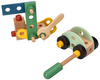 Wooden set of a small constructor