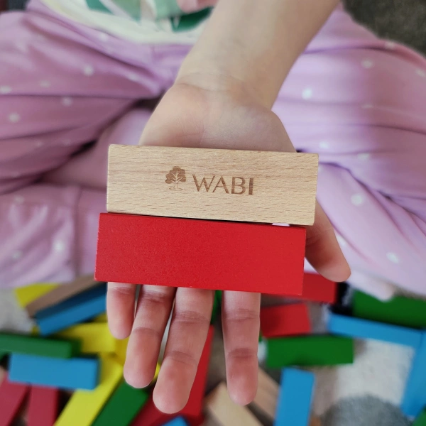 Drewniana wieża WABI Tower Jenga 54 klocki 6+