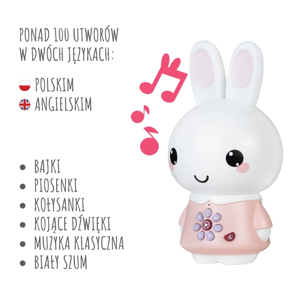 Króliczek Alilo Honey Bunny G6PRO PINK - różowy