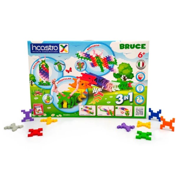 Klocki konstrukcyjne Incastro Bruce 3w1 103 elementy 4+