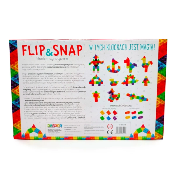 Klocki magnetyczne Flip&Snap 36 el.