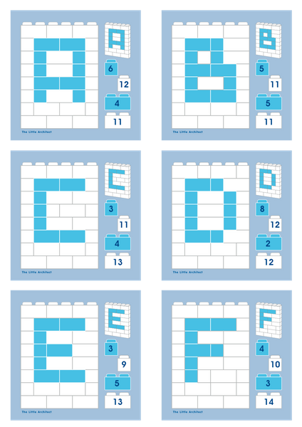 Little Architect educational blocks - Letters and Numbers 630 el.