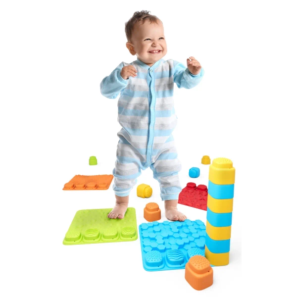 Sensory mat with blocks Soft BiBi 20 el.