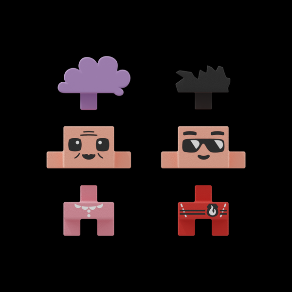 Mini Waffle blocks - Fire truck 80 el.