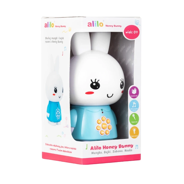 Króliczek Alilo Honey Bunny G6 LIGHT BLUE - jasny niebieski