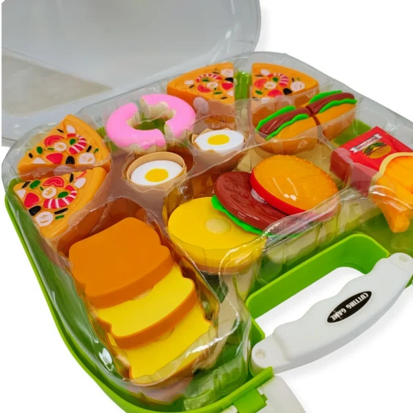 Food Cutting Play Set in Carry Case 12 pcs – Jinkee 3+