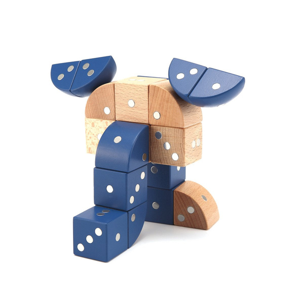 Magnetic wooden blocks - IGEO 24 el.