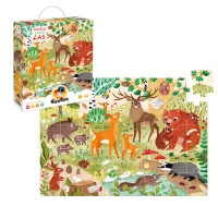 CzuCzu Dzikie puzzle Las 3+