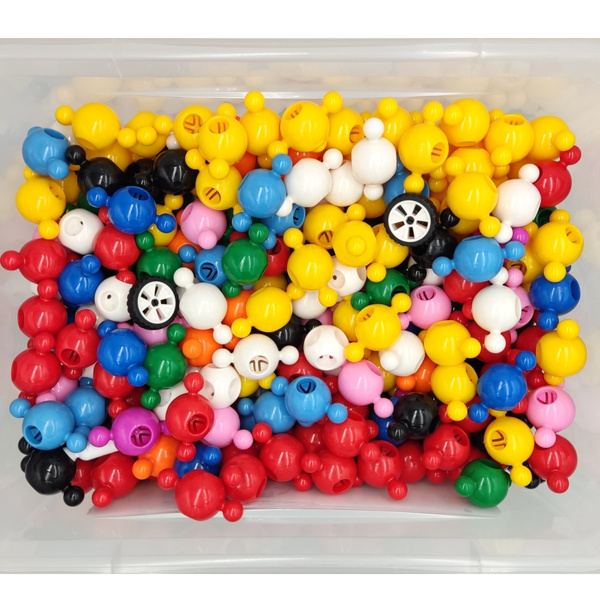 Klocki konstrukcyjne kulki 525 elementów – Loowi od 4 lat