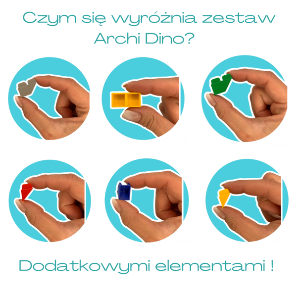 Little Architect - ArchiDinos 750 el. - Educational blocks