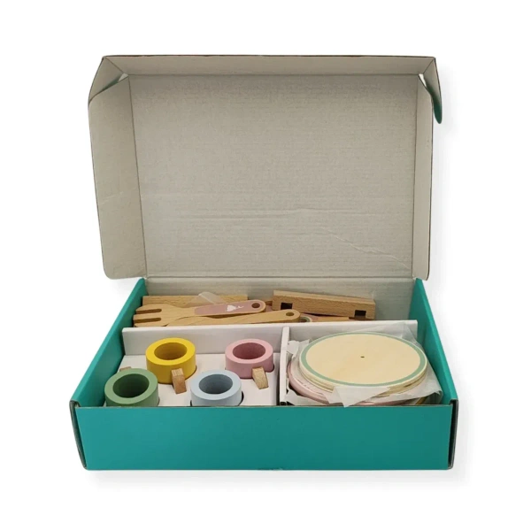 Drewniane naczynia dla dzieci z suszarką 4 os. – Kabi 3+