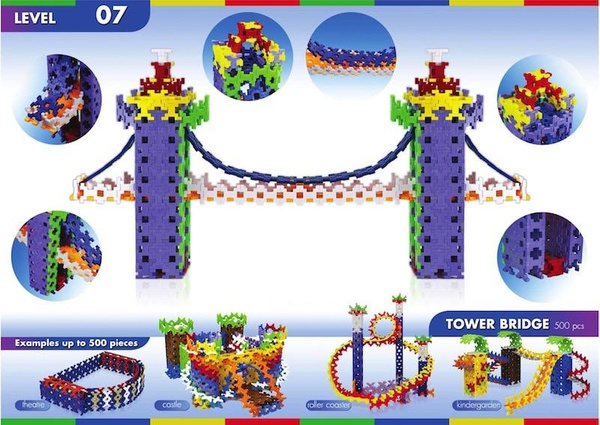 Klocki konstrukcyjne Incastro Box 500 elementów w dużym pudełku 4+