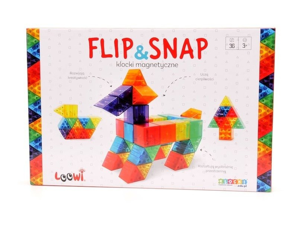 Magnetic blocks Flip&amp;Snap 36 el. 