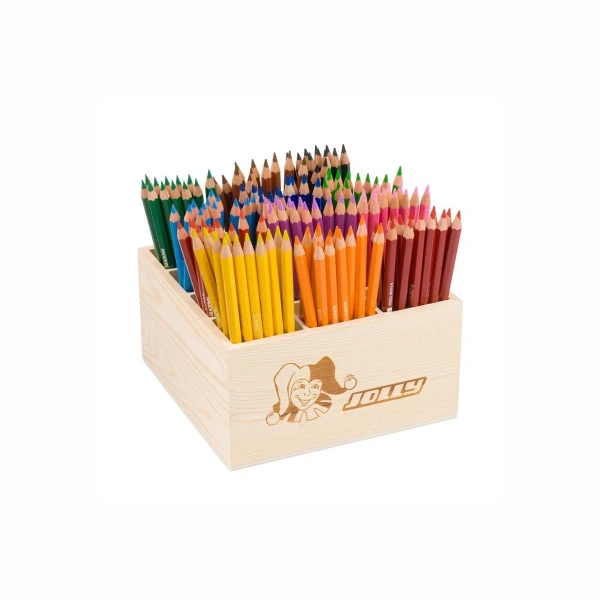 Jolly Supersticks Classic 144 szt. – duży zestaw kredek w drewnianym boxie 5+
