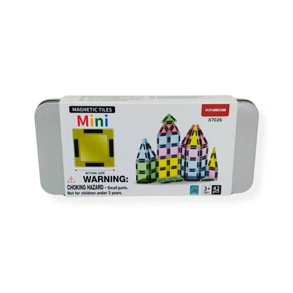 Klocki magnetyczne dla dzieci mini 42 el. – Magnetic Mini Tiles 3+