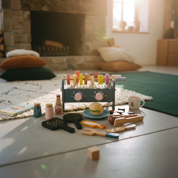 Wooden BBQ Grill for Kids 35 Pieces – Kabi from 3 Years