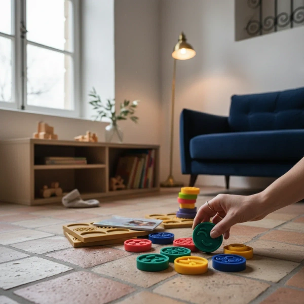 Sensory Puzzle Set Touch Emotions Shapes 68 pcs – Mom's Care 1+