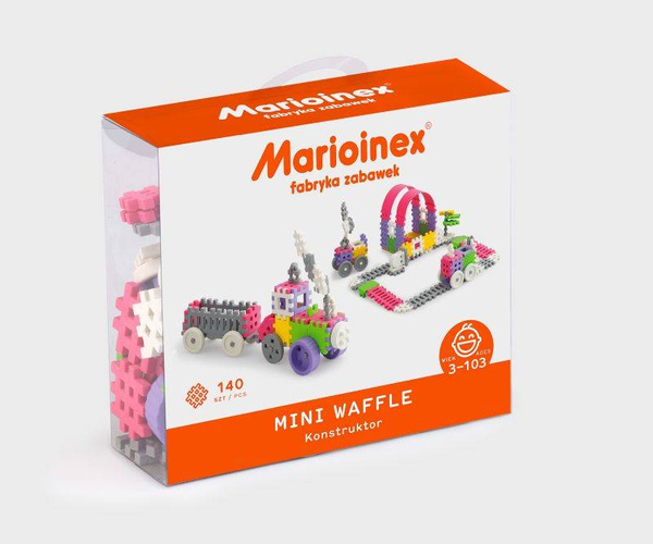 Mini Waffle Constructor blocks 140 el. [Pink]