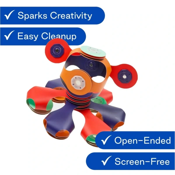 Clixo Tiny & Mighty Space 9 Pieces – Magnetic Building Toy 4+