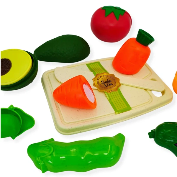 Cutting vegetables toy set with board – Jinkee 8 pcs 3+