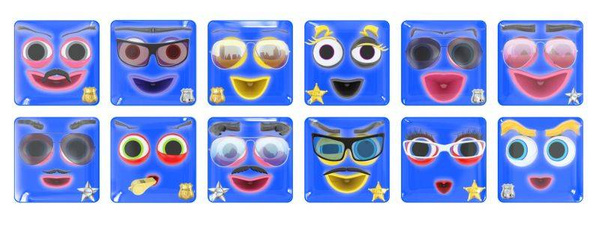 Klocki Meli Emoti Policja 12 el.