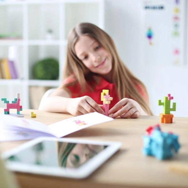 Klocki magnetyczne Pixio Happy Family 88 el. – 6+