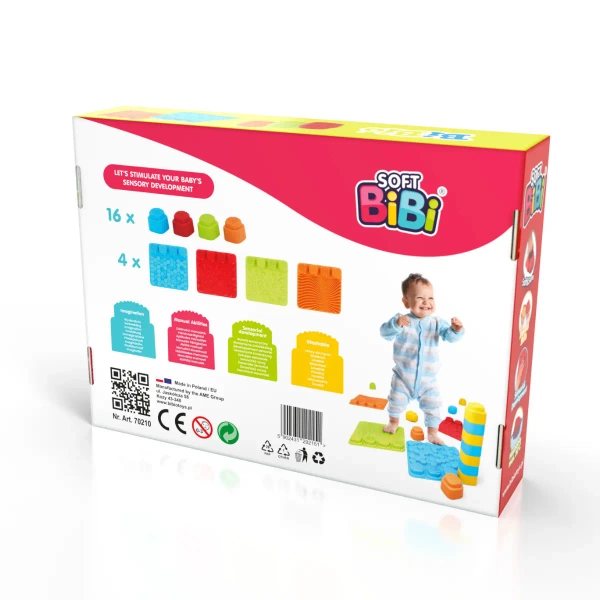 Sensory mat with blocks Soft BiBi 20 el.