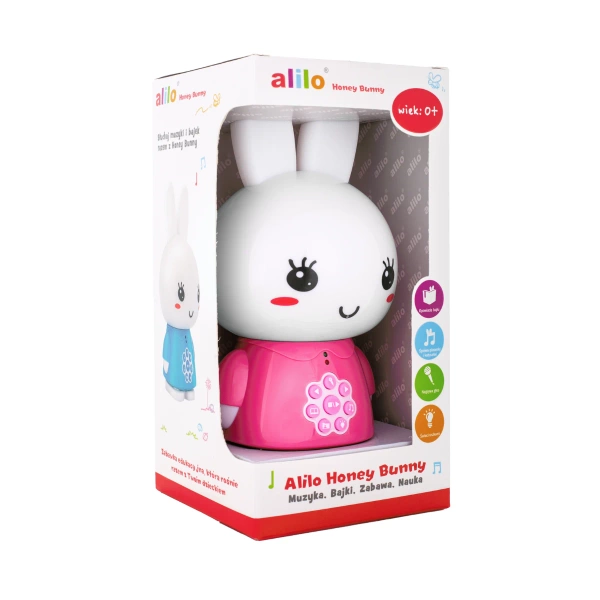 Króliczek Alilo Honey Bunny G6 PINK - różowy