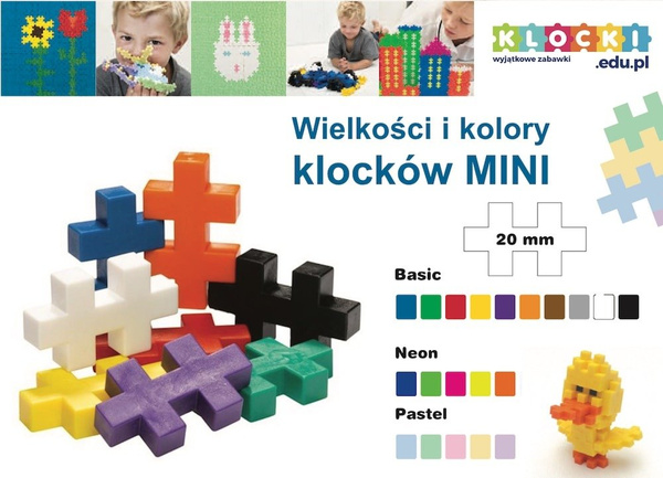 Klocki PlusPlus Mini Pastel 3w1 480 el.
