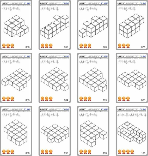 Magnetic Cubes - Magic Magnetic Cubes 28 el.